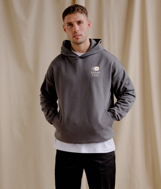Oversized Athletic Club Hoodie (Iron)