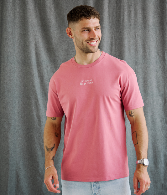 Be Social Tee (Pink)